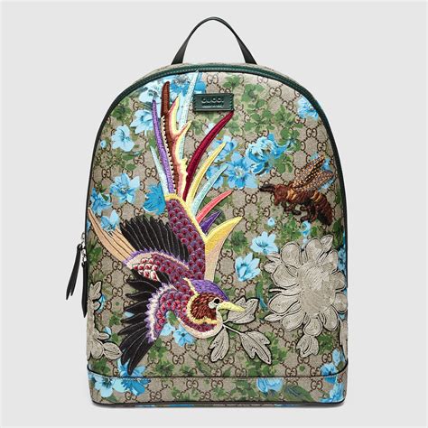 gucci backpack flower|Gucci drawstring backpacks.